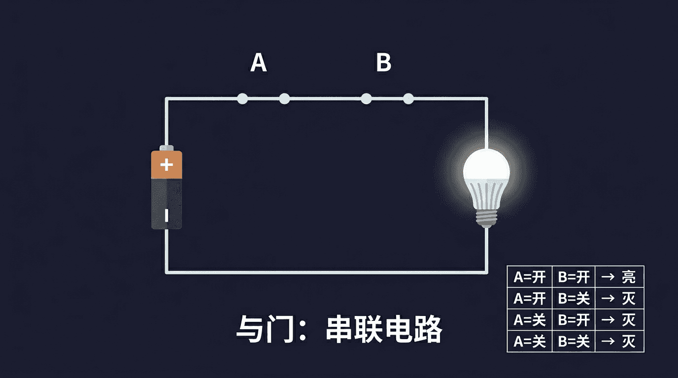 搭建与门电路
