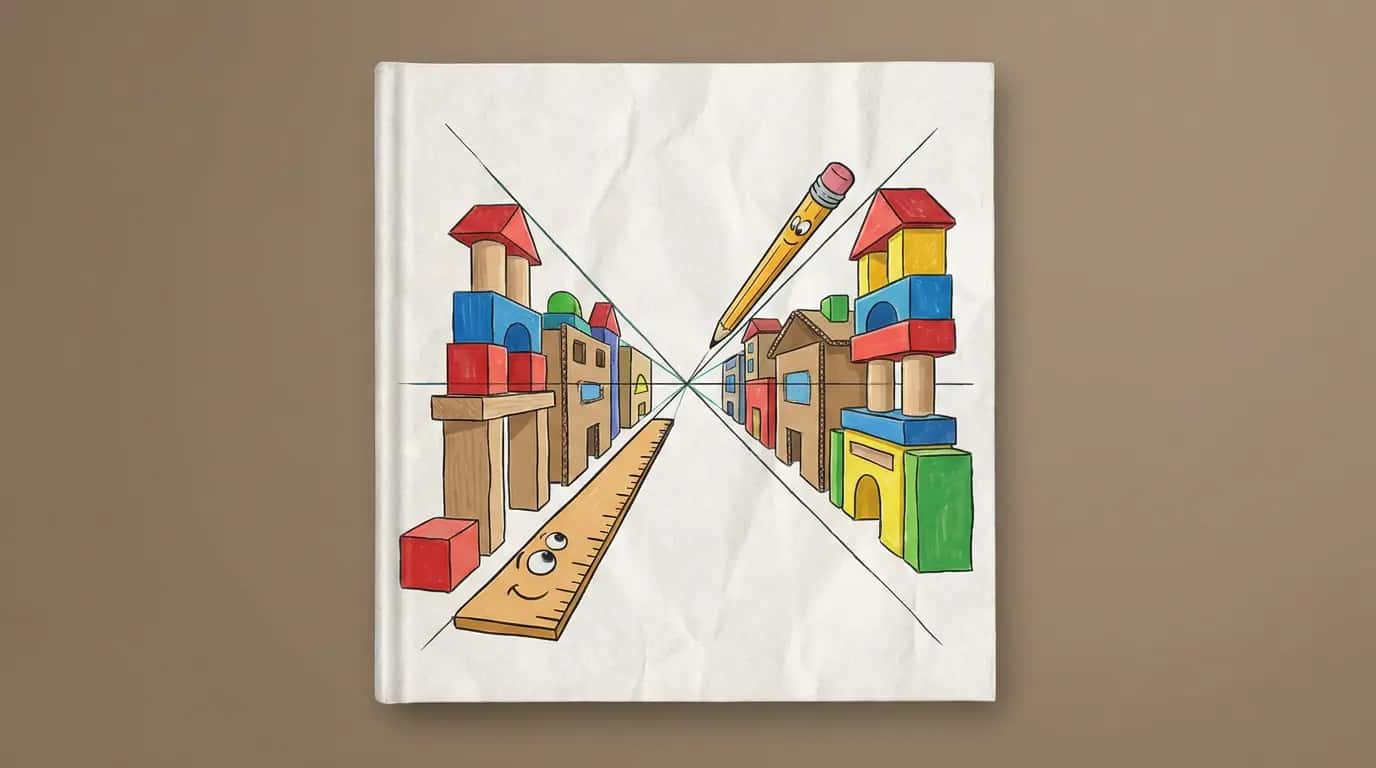 透视法画街景