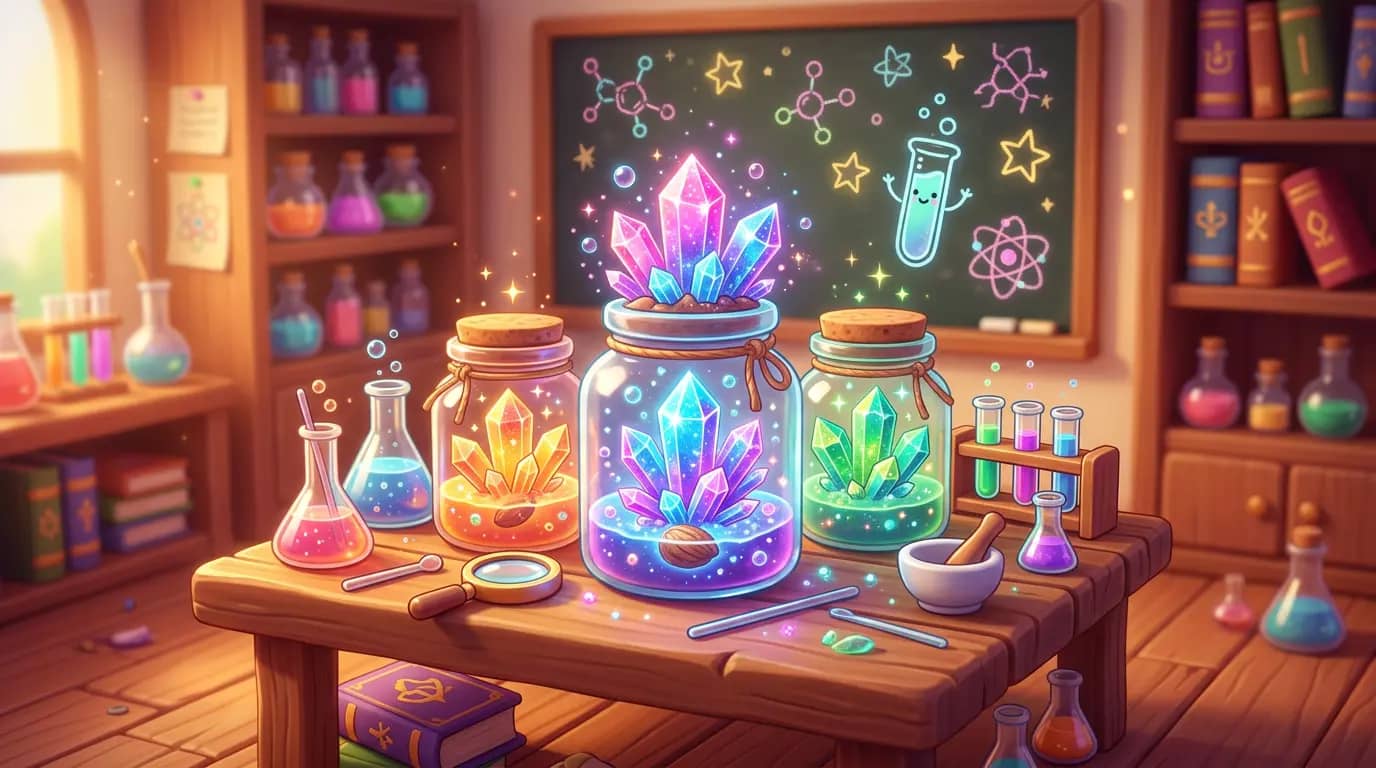 自制彩色晶体