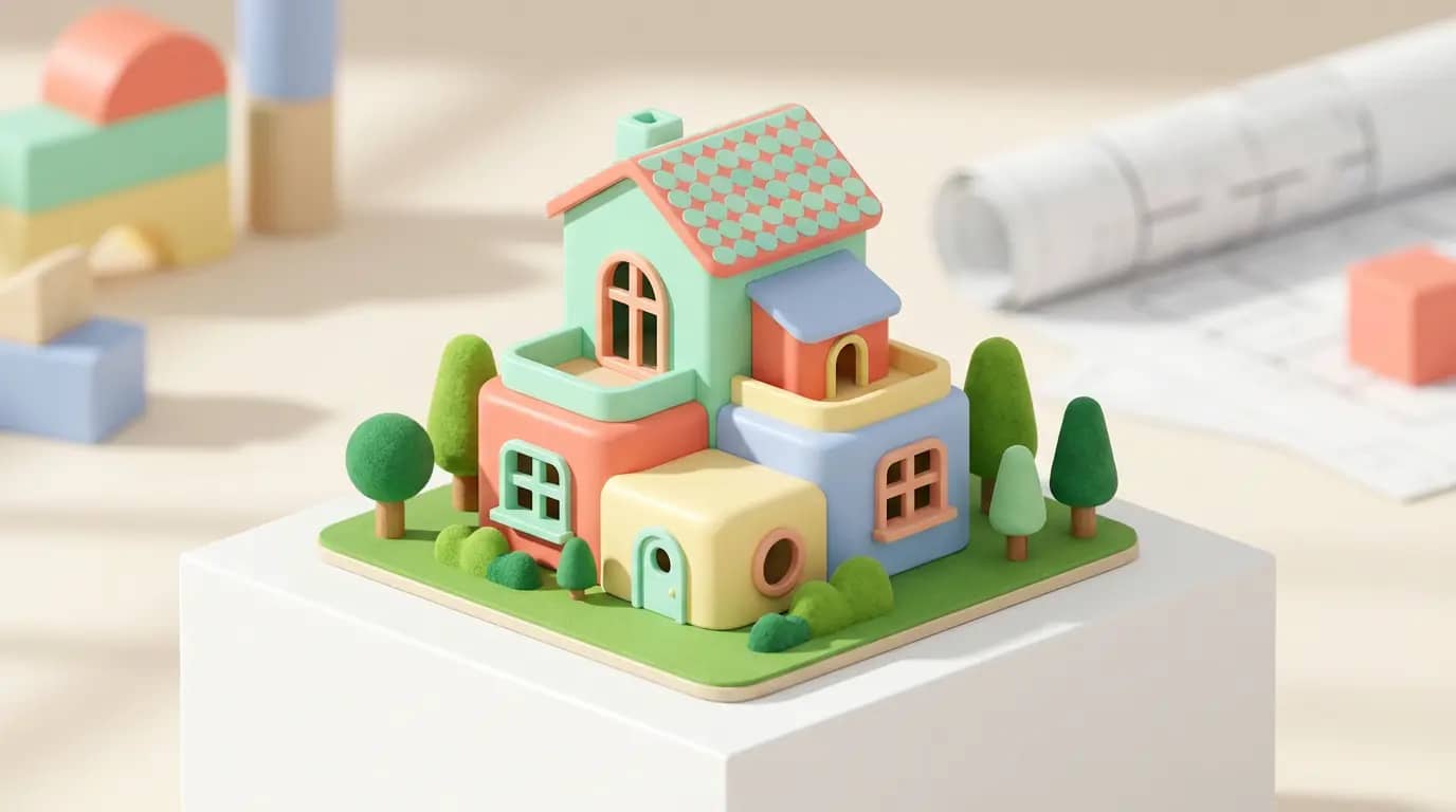 单体小屋模型建模