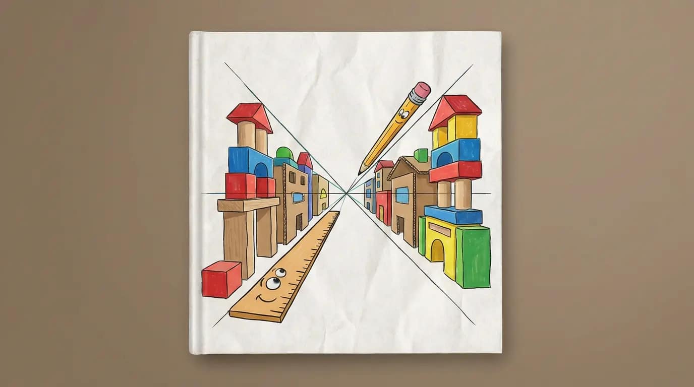 透视法画街景